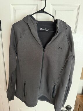 Under Armour Women's Gray Full-Zip Hoodie Sweatshirt
